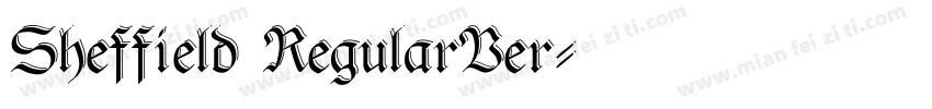 Sheffield RegularVer字体转换